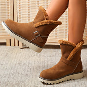Bottes de neige femme confortables – doublure chaude & semelle antidérapante
