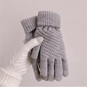 Gants d’Hiver en Laine Thermique – Chauds, Élégants & Confortables