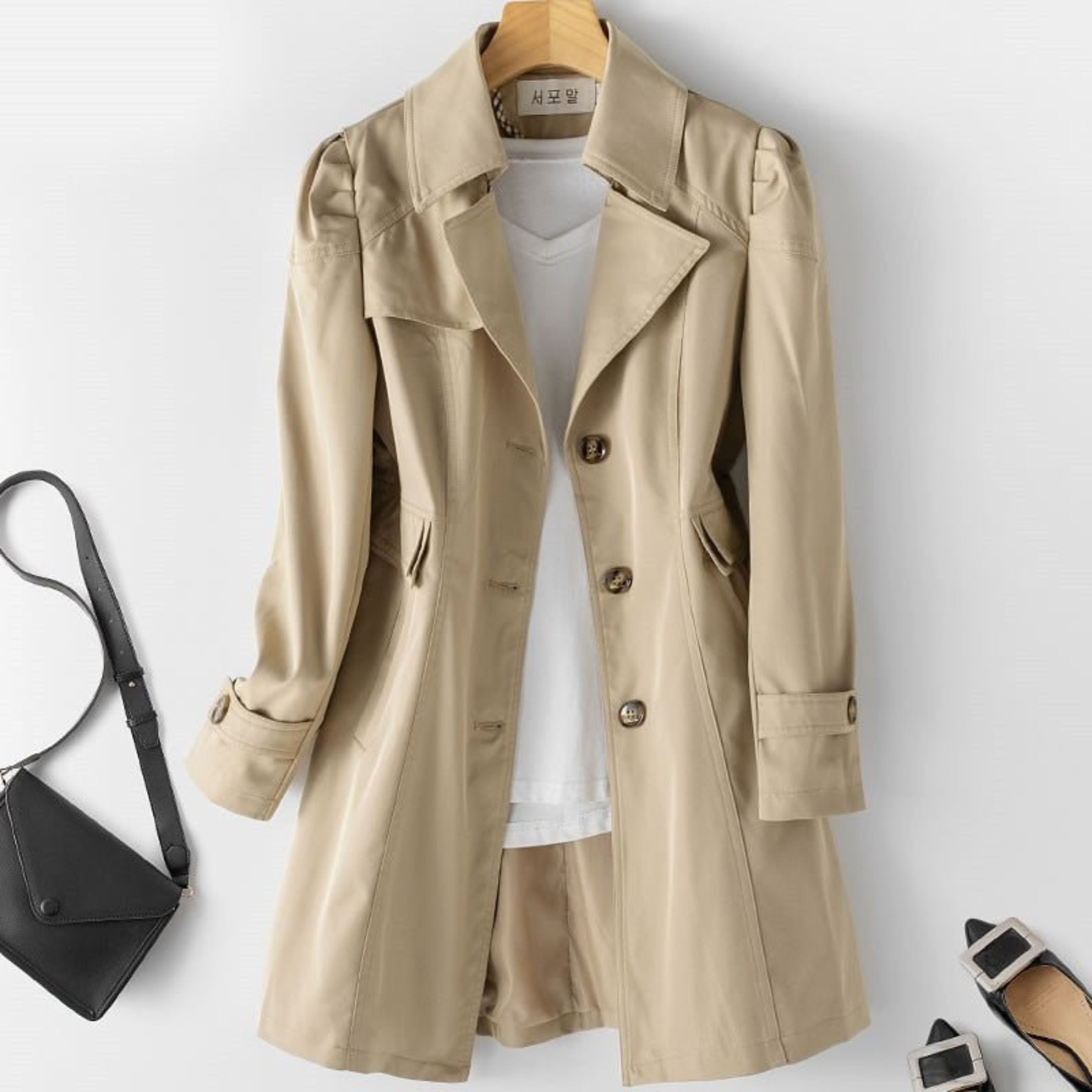 Trench-coat femme imperméable – Classique, élégant & coupe cintrée