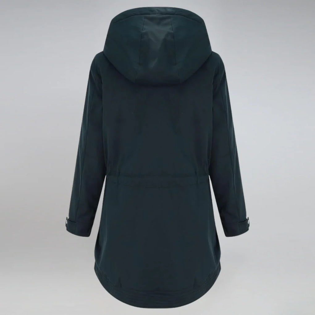 Parka femme chaude & imperméable avec capuche amovible