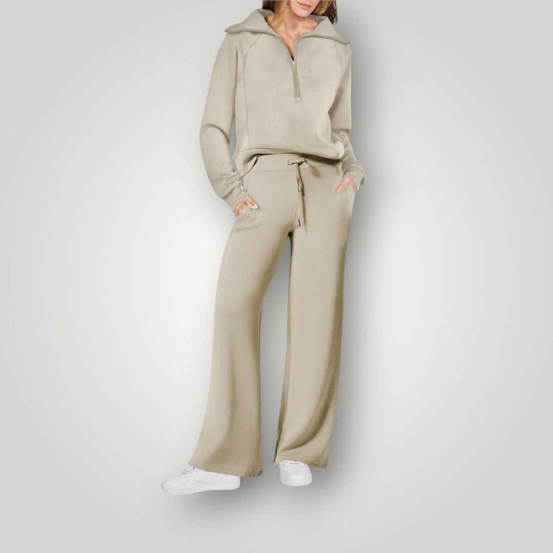 Nelleke | Ensemble loungewear femme – Veste zippée & pantalon large
