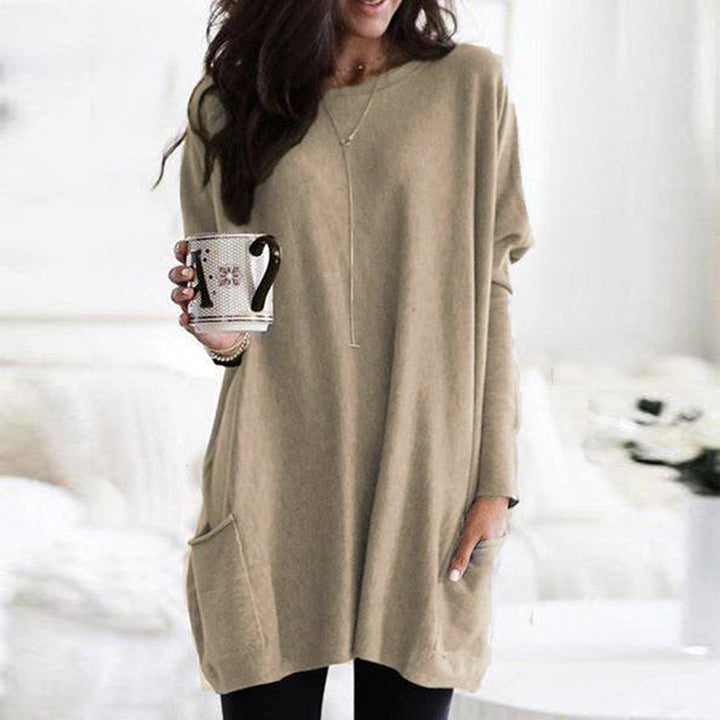 Long pull femme – Tricot oversize confortable au design intemporel