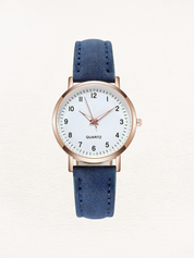 Montre femme Vale en cuir rosé doré – Élégante et intemporelle