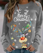 Pull de Noël femme Quinty – Chaud et festif avec motif renne