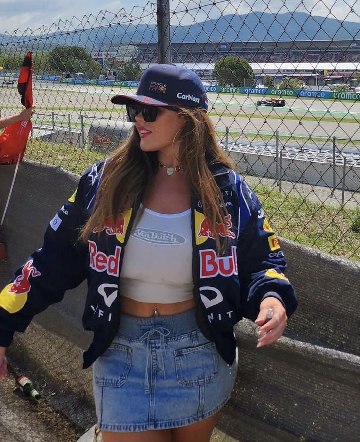 veste Red Bull Racing Lia — blouson oversize unisexe streetwear inspiré F1