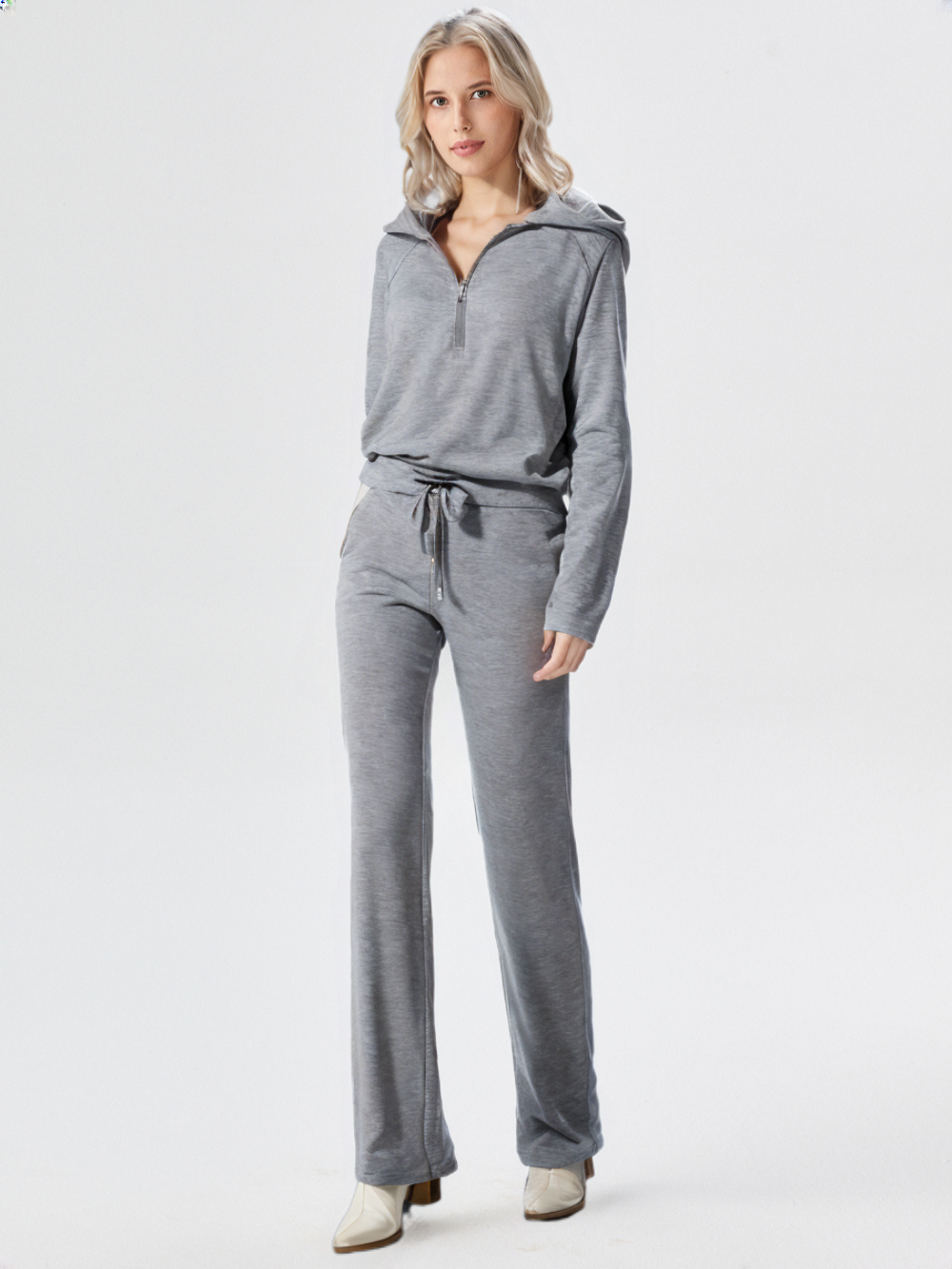 Nelleke | Ensemble loungewear femme – Veste zippée & pantalon large