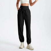 Pantalon de jogging femme taille haute – confortable avec poches