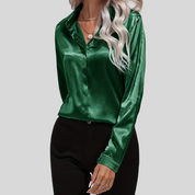 Blouse élégante pour femme – chemisier fluide à drapé subtil