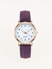 Montre femme en cuir Vale rosé-or – Élegance intemporelle et chic moderne