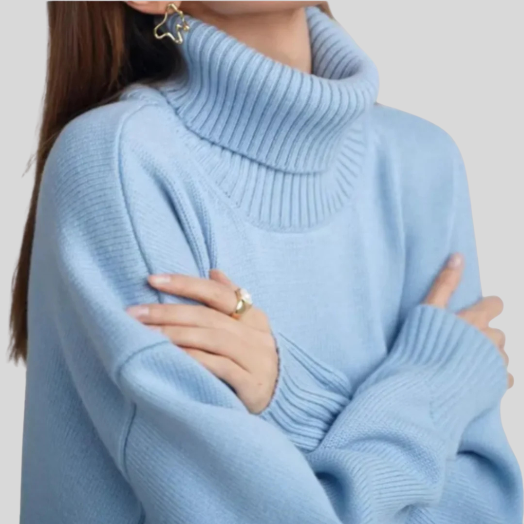 Pull col roulé femme — maille douce & coupe ajustée moderne