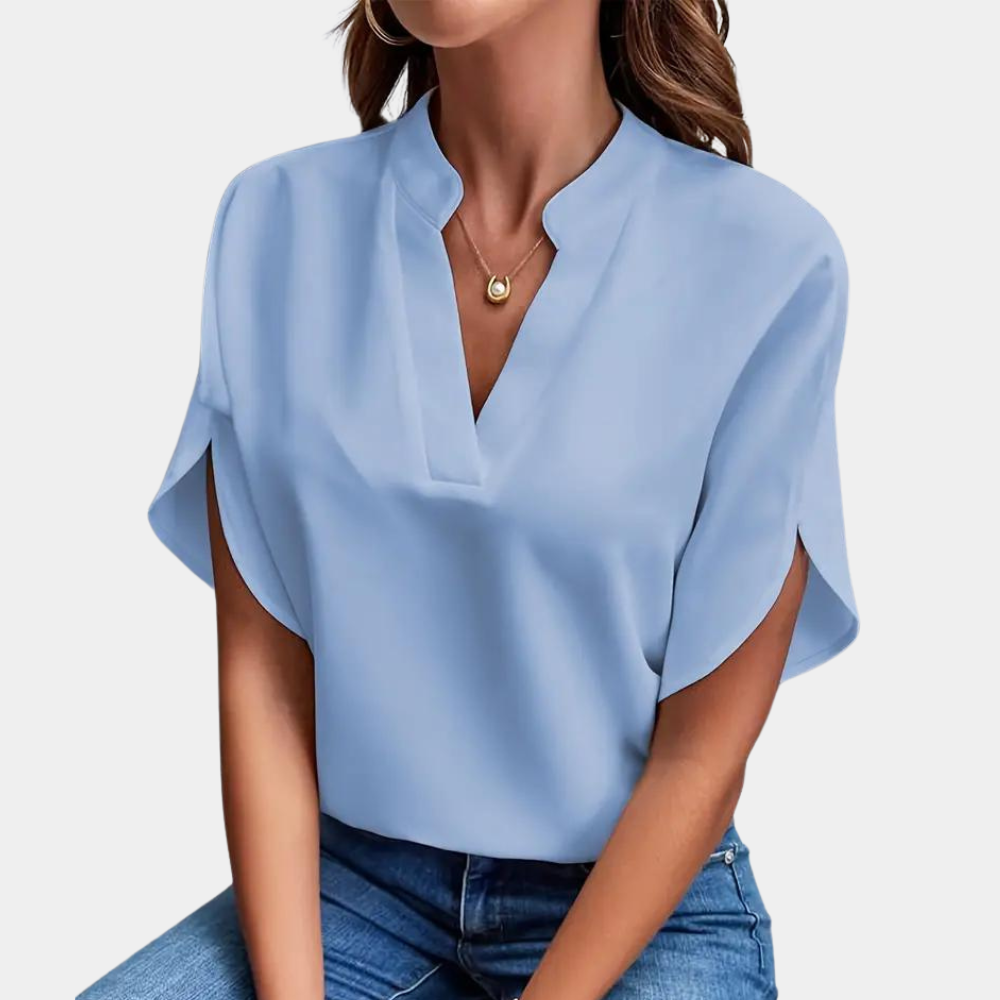 Blouse d’été femme Aiva – Légère, élégante et manches courtes