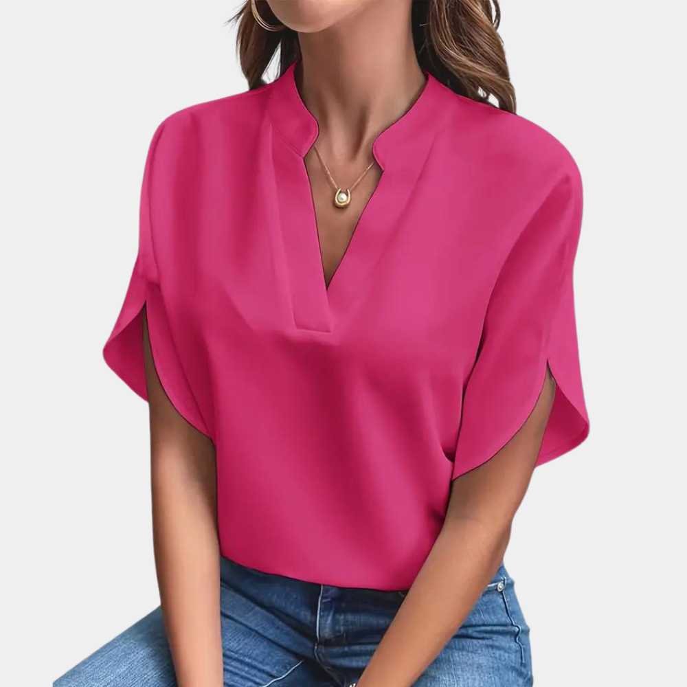 Blouse d’été femme Aiva – Légère, élégante et manches courtes
