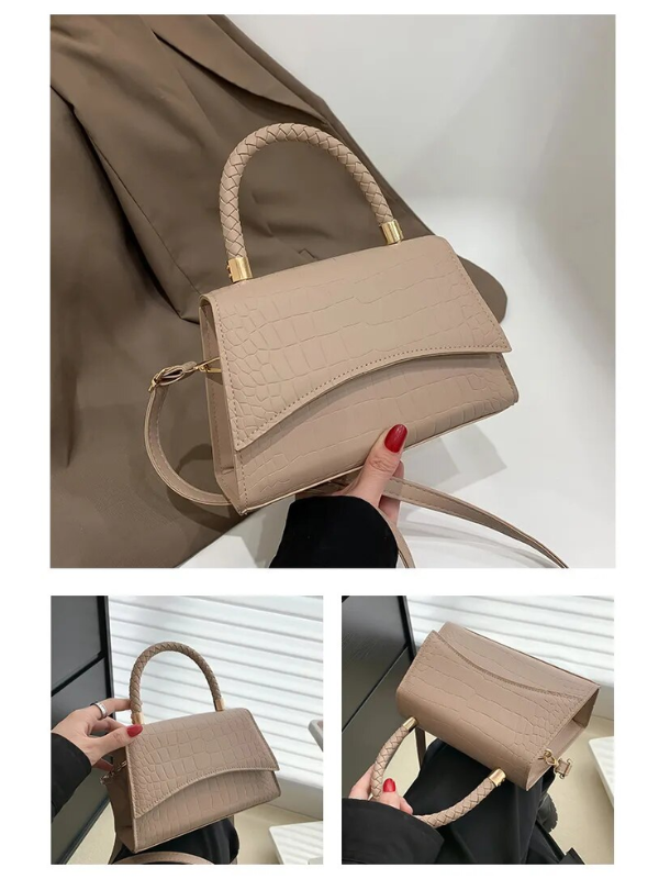 Sac Andrea PU cuir femme – Bandoulière réglable & poignée élégante
