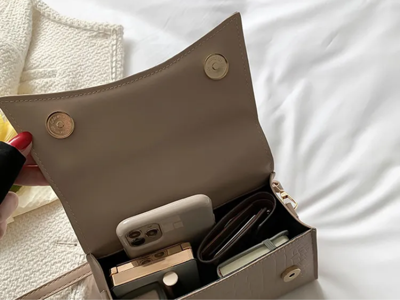 Sac Andrea PU cuir femme – Bandoulière réglable & poignée élégante