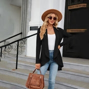 Gilet femme Aurora – Cardigan léger à coupe ouverte pour superpositions d’automne