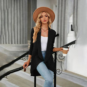 Gilet femme Aurora – Cardigan léger à coupe ouverte pour superpositions d’automne