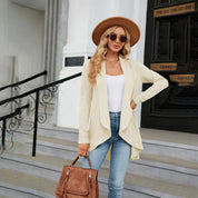 Gilet femme Aurora – Cardigan léger à coupe ouverte pour superpositions d’automne