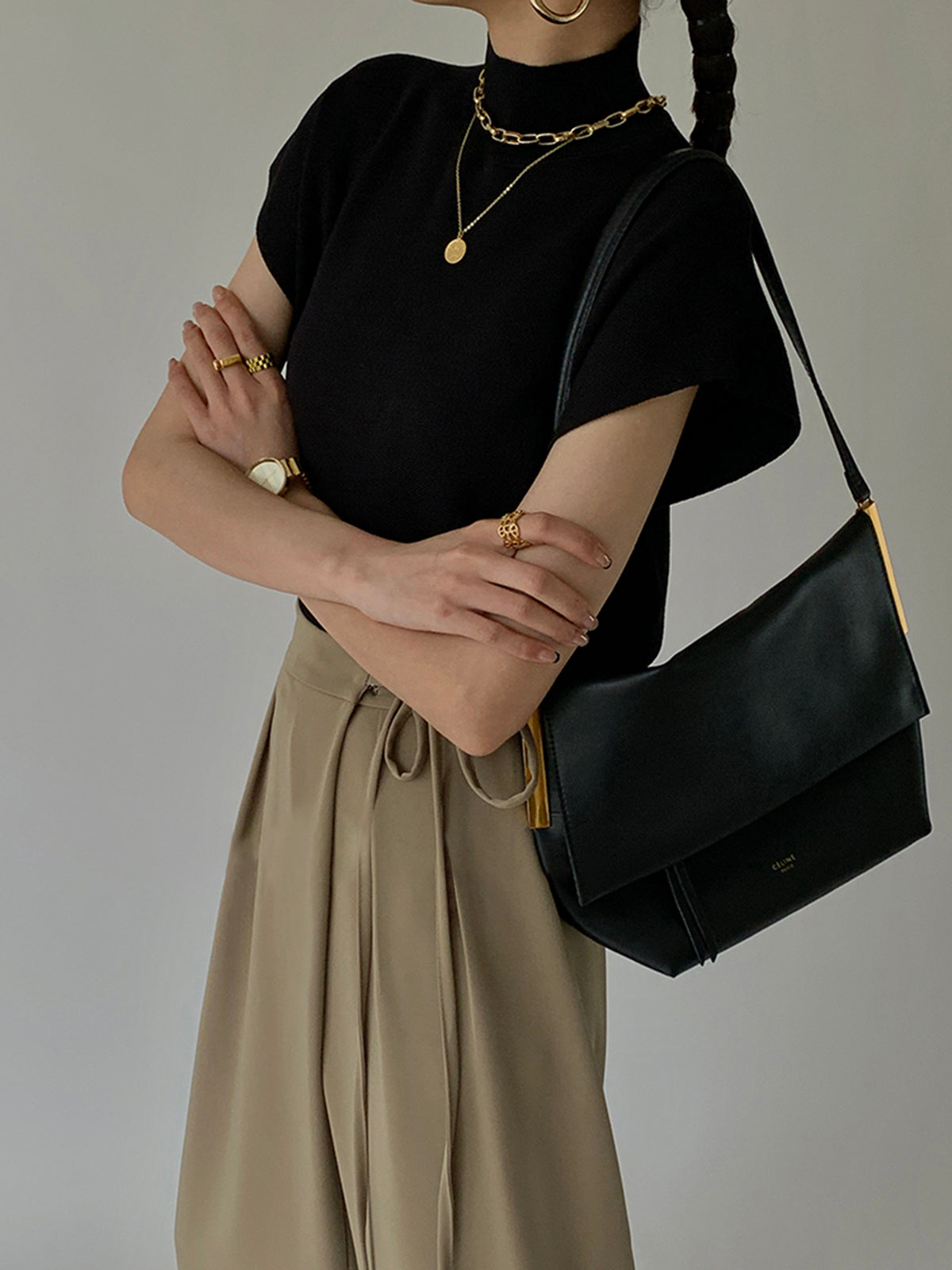 Top sans manches col montant – Base minimaliste tout saisons