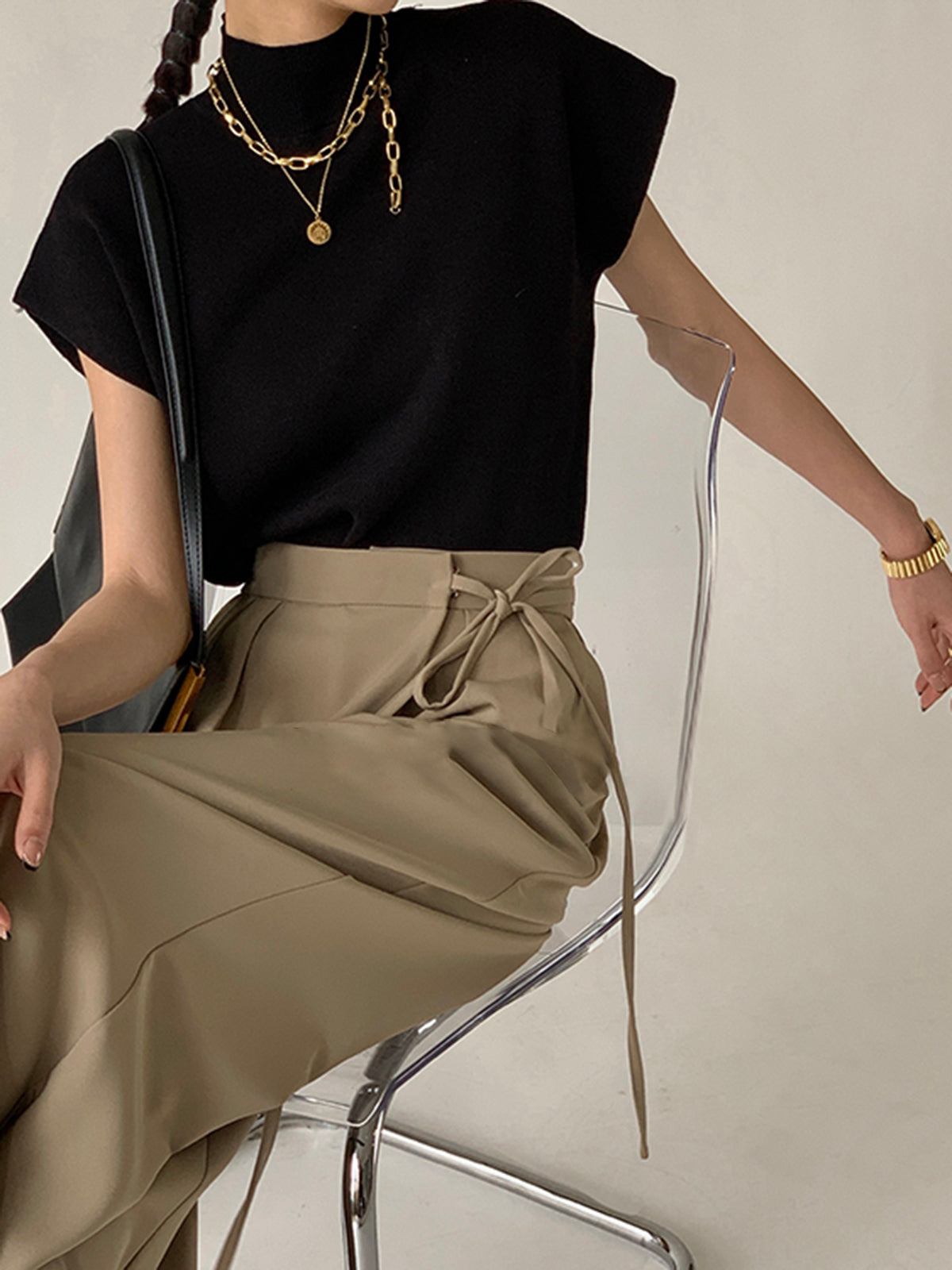 Top sans manches col montant – Base minimaliste tout saisons