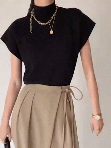 Top sans manches col montant – Base minimaliste tout saisons