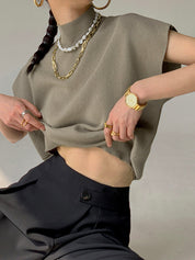 Top sans manches col montant – Base minimaliste tout saisons