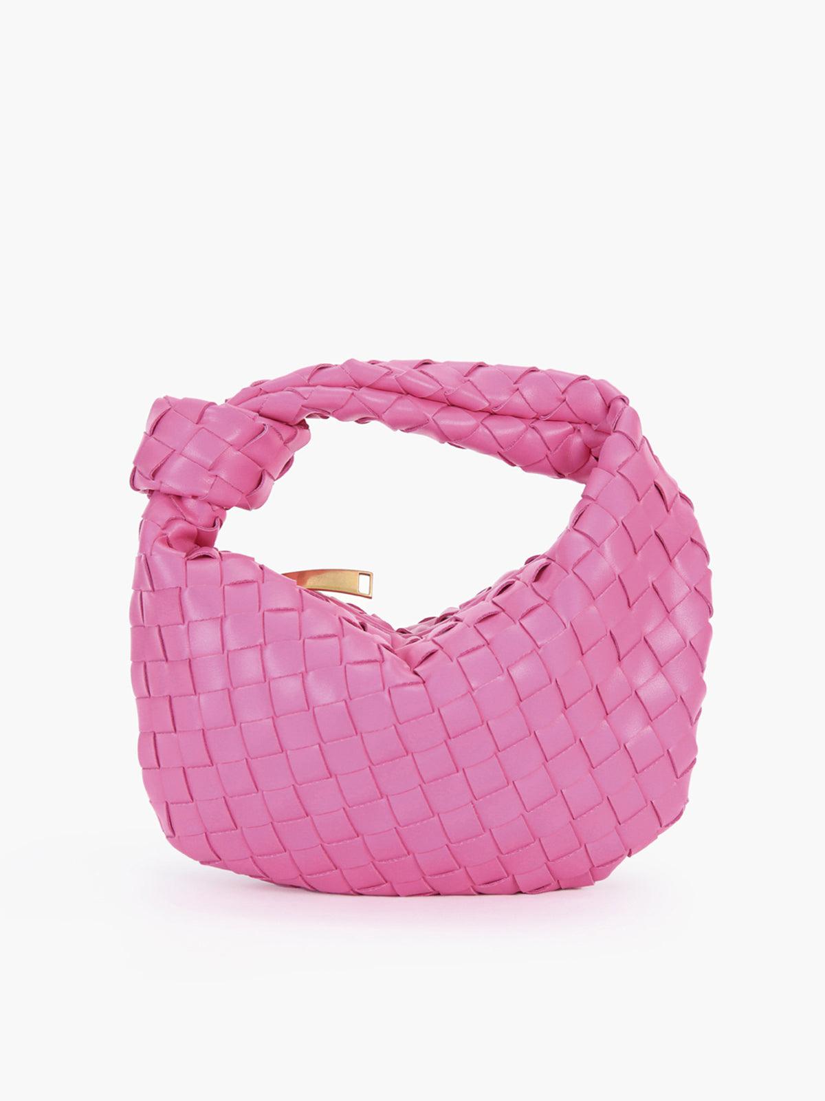 Mini sac tressé doré – élégance compacte et détails raffinés