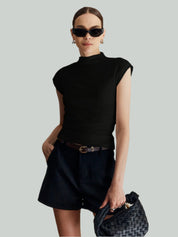 Débardeur col montant femme – essentiel chic et polyvalent