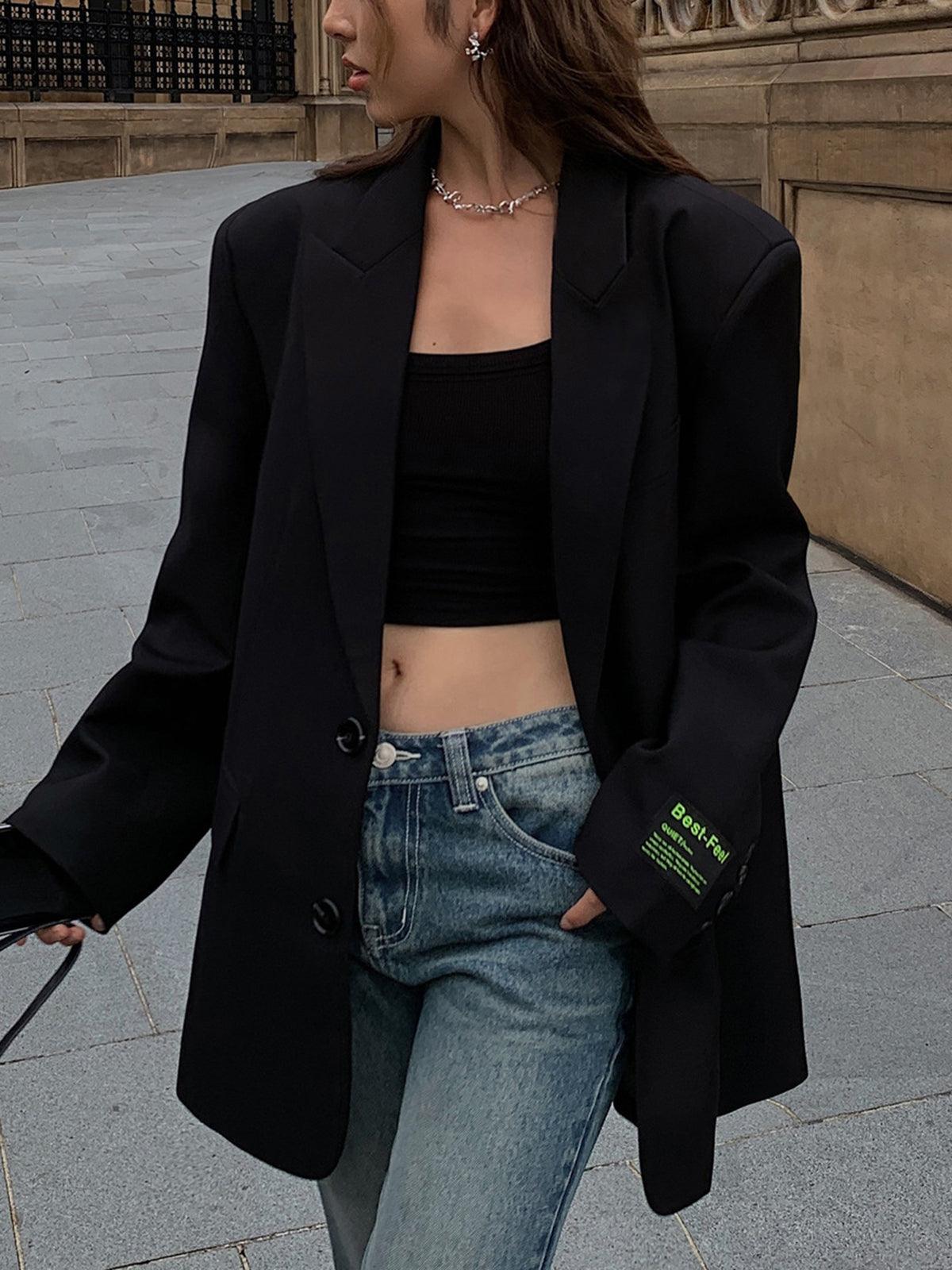 Blazer oversize classique femme Emilia – Power blazer chic & intemporel