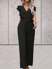 Nellie | Combinaison femme élégante – Volants & cordon taille ajustable