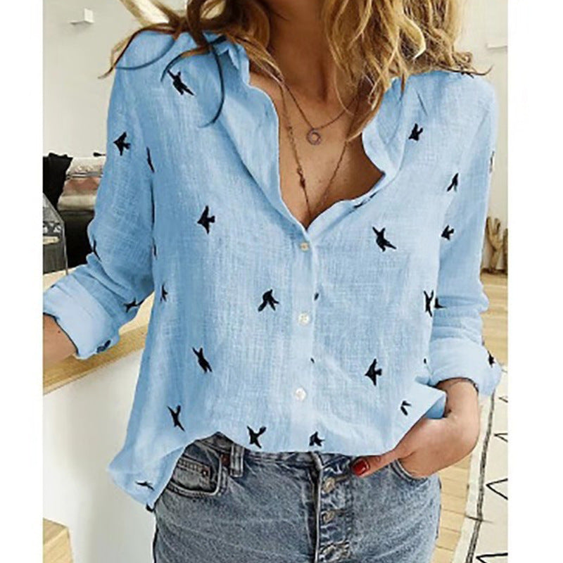 Blouse femme Chloë Vardi Dante – Légère avec boutons et manches mi-longues