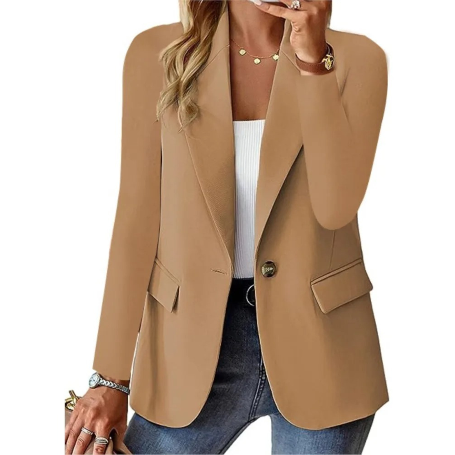 Trisha | Blazer Femme Élégant – Coupe Cintrée, Confort & Style Polyvalent