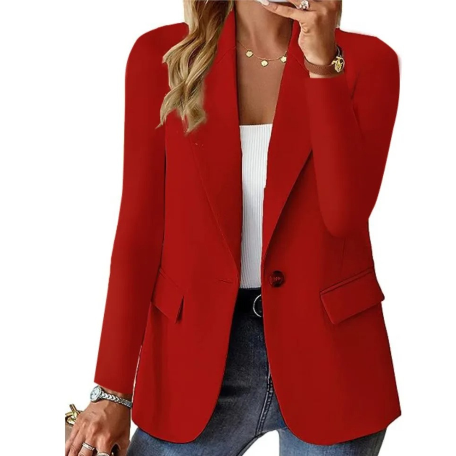 Trisha | Blazer Femme Élégant – Coupe Cintrée, Confort & Style Polyvalent