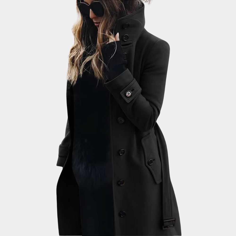 LuxeAllure trenchcoat femme | Élégant imperméable chaud et coupe-vent