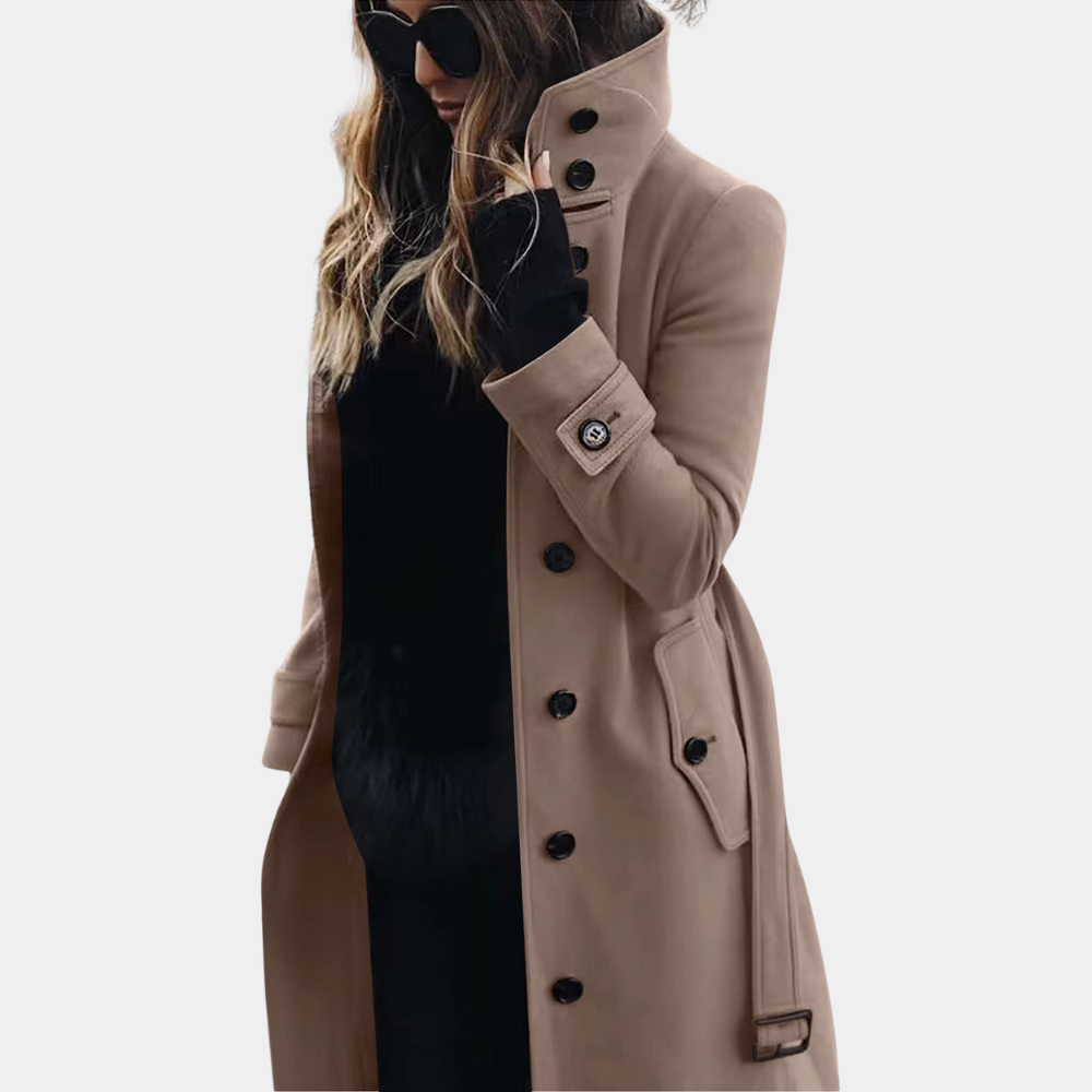 LuxeAllure trenchcoat femme | Élégant imperméable chaud et coupe-vent