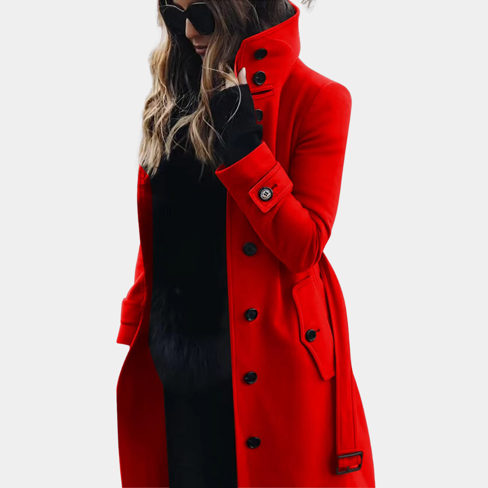 LuxeAllure trenchcoat femme | Élégant imperméable chaud et coupe-vent