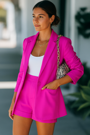 Ensemble Anny femme – blazer d’été & short taille haute élégant
