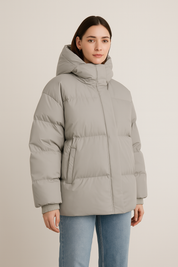 ISA | Manteau d’hiver femme – Matelassé avec capuche & design intemporel