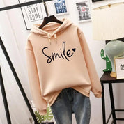 hoodie femme Ottelien — sweat à capuche confortable avec motif Smile