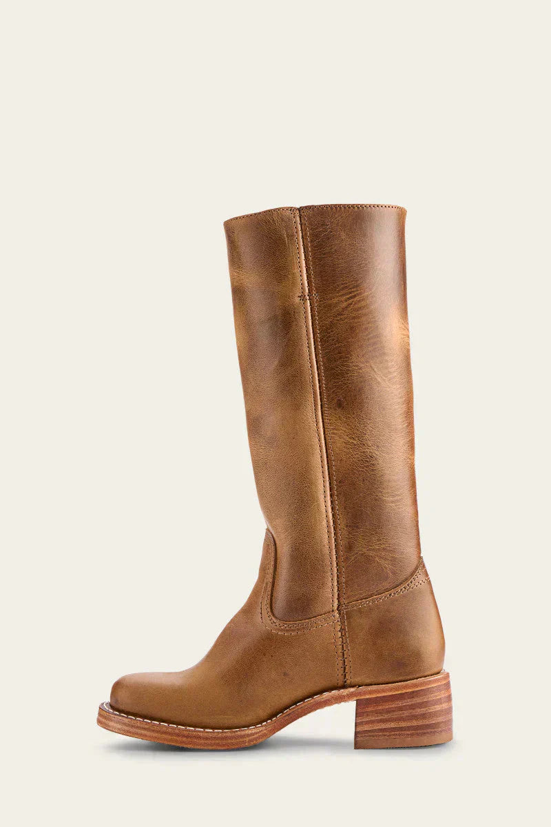 Bottes Hautes Femme à Talon Bloc – Élégantes Bottes Simili Cuir pour Toutes les Occasions