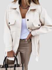 Veste Gleame femme — manteau de mi-saison chic à fermeture boutonnée