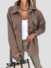 Veste Gleame femme — manteau de mi-saison chic à fermeture boutonnée