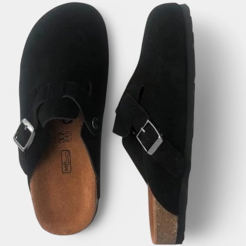 Clogs Gleame unisex — sandales en cuir premium à boucle mode