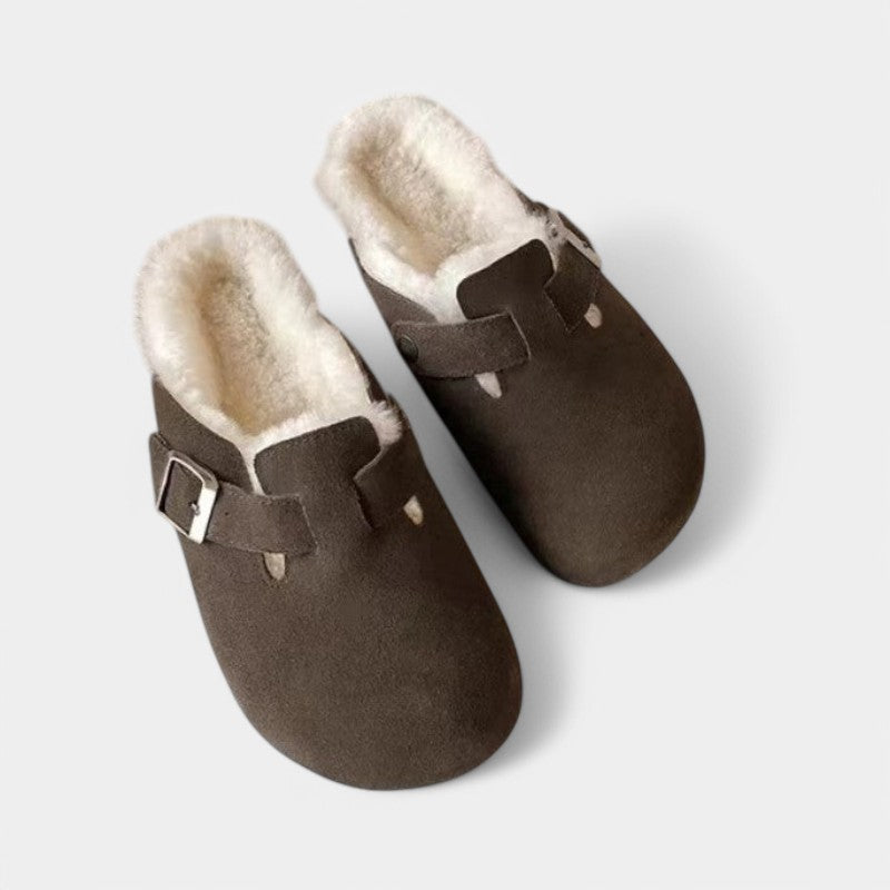 Clogs Gleame unisex — sandales en cuir premium à boucle mode