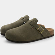 Clogs Gleame unisex — sandales en cuir premium à boucle mode