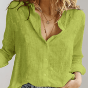 Chemisier coton “Gleame” femme — blouse basique stylée multi-couleurs