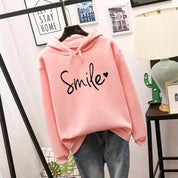 hoodie femme Ottelien — sweat à capuche confortable avec motif Smile