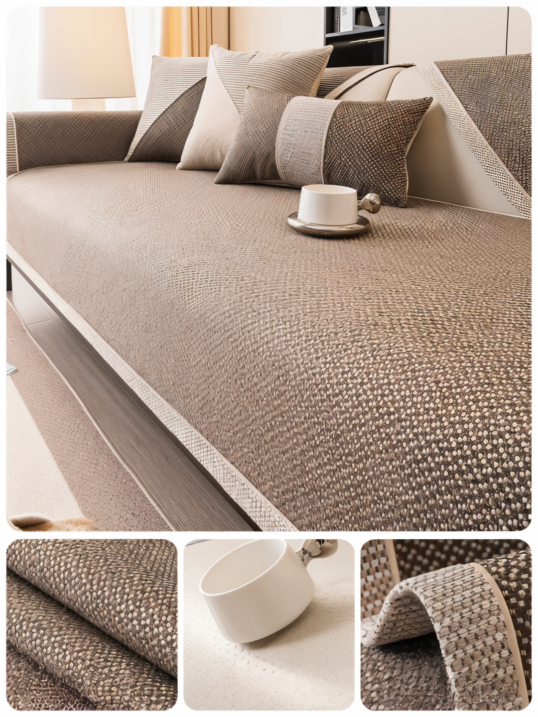 Housse de canapé anti-rayures résistante – MynaMode, style & maintien parfait