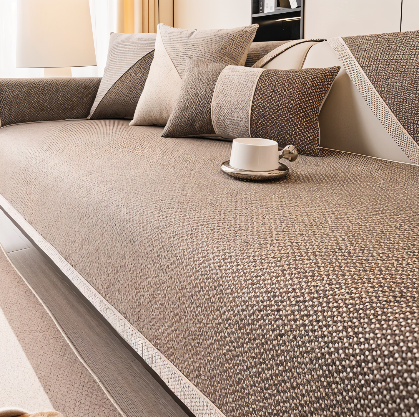 Housse de canapé anti-rayures résistante – MynaMode, style & maintien parfait