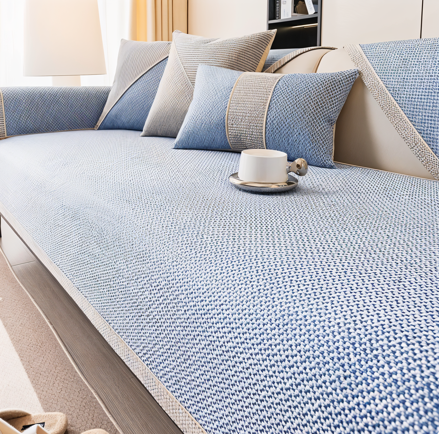 Housse de canapé anti-rayures résistante – MynaMode, style & maintien parfait