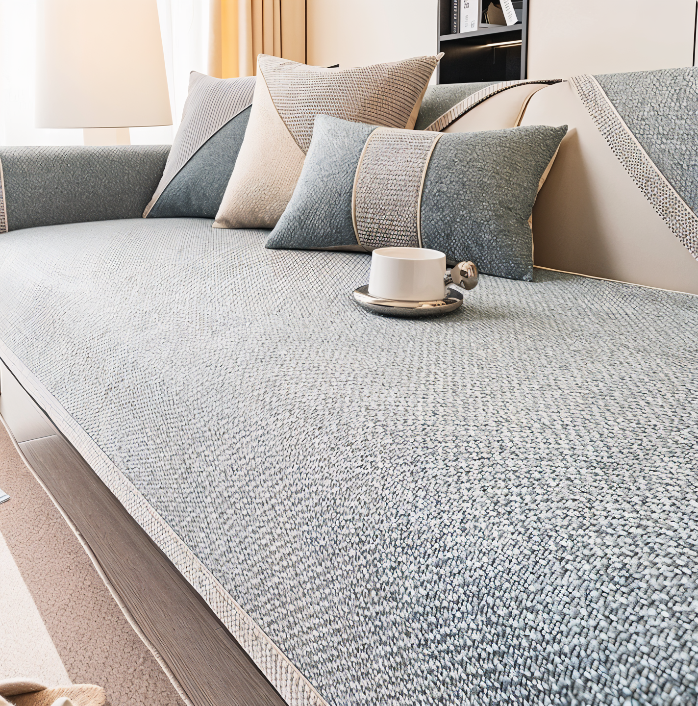 Housse de canapé anti-rayures résistante – MynaMode, style & maintien parfait